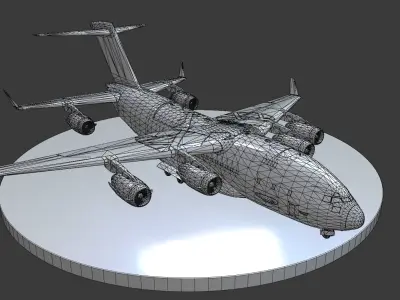 AOS - The Bus - C17 Globemaster Low-poly 3D model