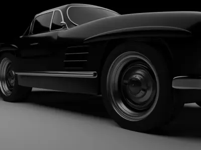 Mercedes 300SL Gullwing Free 3D model