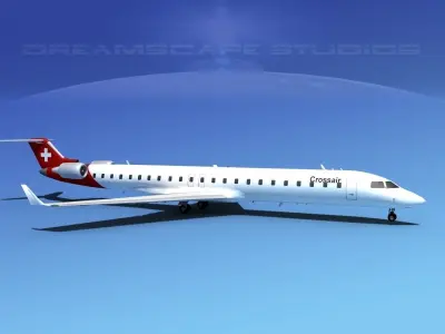 Bombardier CRJ900 Crossair 3D model