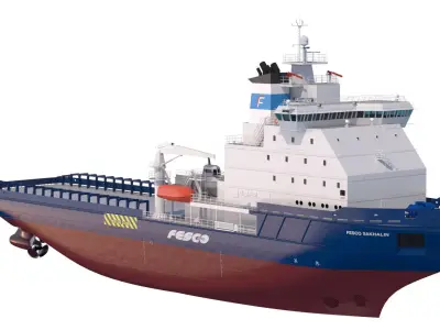 Icebreaker Fesco Sakhalin 3D model