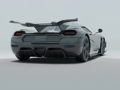 Koenigsegg Agera Free low-poly 3D model