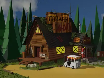 Mystery Shack Free low-poly 3D model