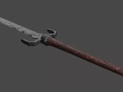Penetrator Sword Demon Souls Free low-poly 3D model