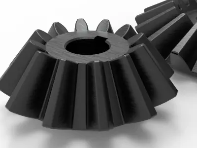 CONICAL GEAR Low-poly 3D model