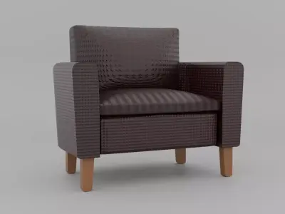 Leather armchair Free 3D model