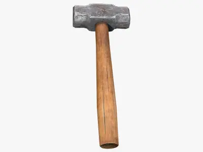 Hammer PBR Low-poly 3D model