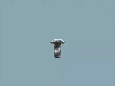 Steel Stained M4 Bolt Allen Dome 3D model