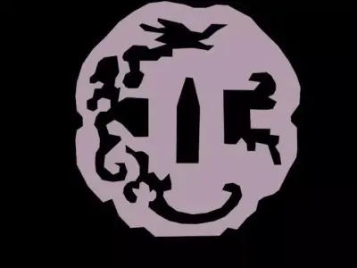 tsuba epsilon logo Free low-poly 3D model