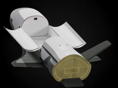 X-37B Spaceplane 3D model