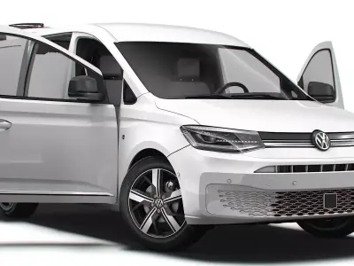 VW Caddy Cargo SWB Valve HQ Interior 2025 3D model