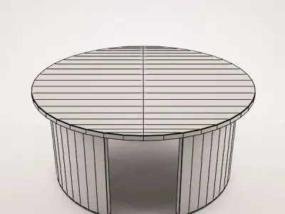 Modern Round Table 3D model