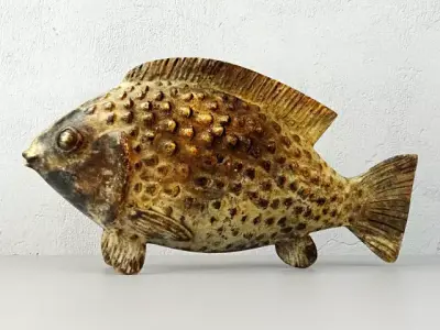 Bronze African Ashanti Akan Sculpture 3D model