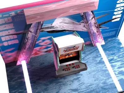 3D Arcade Game Flight Rush Edition 3D model