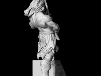 Dimebag statue of man holding guitar 3D print model purchase