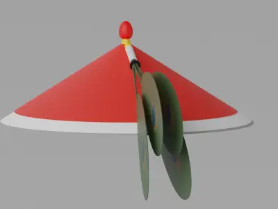 Chinese Qing Dynasty Official Hat 3D model