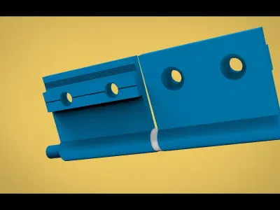 360 DEGREE HINGES 3D model