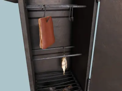 Smokehouse  Low-poly 3D model