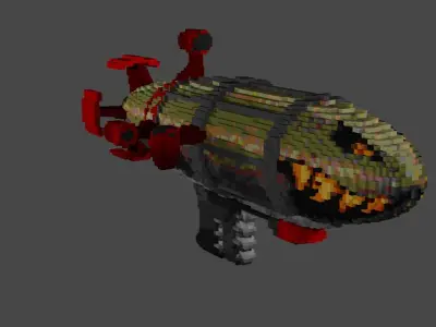 Kirov airship Low-poly 3D model