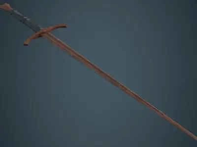 Longsword 1C Low-poly 3D model