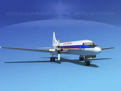 Convair CV-580 Lake Central 3D model