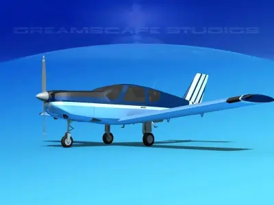 Socata TB-20 Trinidad V08 3D model