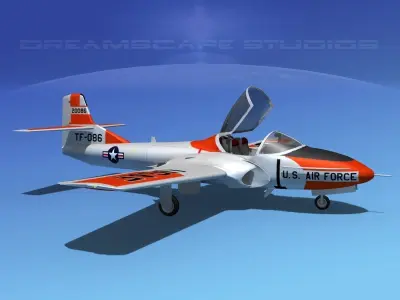 Cessna T-37 Tweetybird V03 USAF 3D model