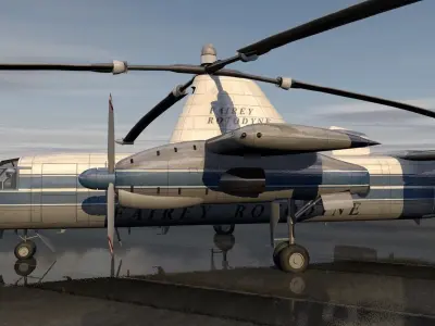 Fairey Rotodyne 3D model