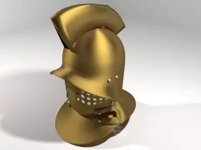 Ancient Combat Helmet - Roman Gladiator 3D model