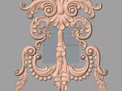 European furniture 3D relief models for CNC wood engraving E172 3D model