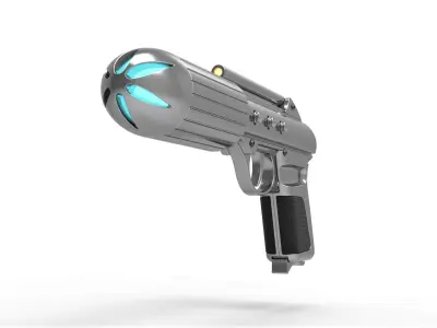 Standard issue agent sidearm J2 from the movie Men in Black 3D model