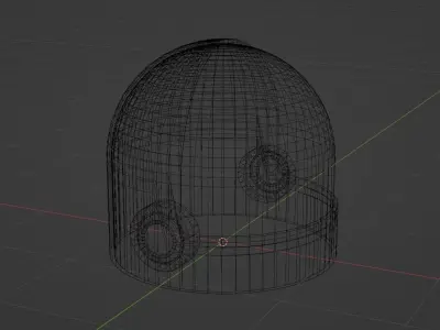 Space Helmet Free low-poly 3D model