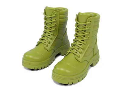Military boots 3D print model