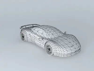 Combat Cyclone Supercharged V12 Free 3D model