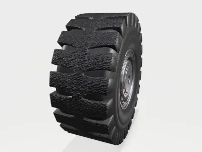 Car Tire Low-poly 3D model