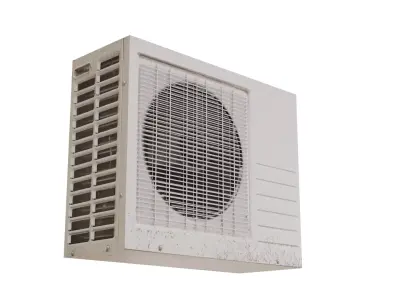 Low poly Air Conditioner Unit 2 Low-poly 3D model