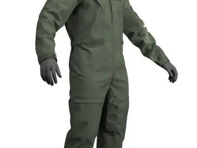 US Flight Suit CWU-27P - Marvelous Designer 3D model