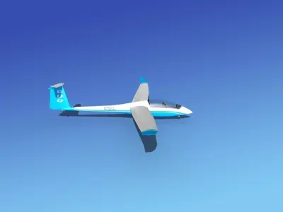 Duo Discus Sailplane 3D model