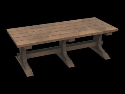 dining table 02 3D model