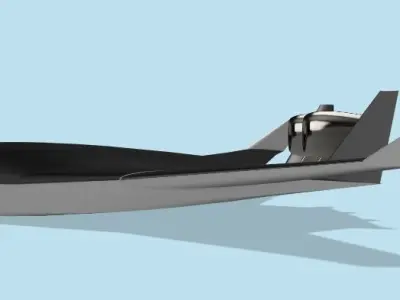 Blended Wing Body Aircraft 3D print model