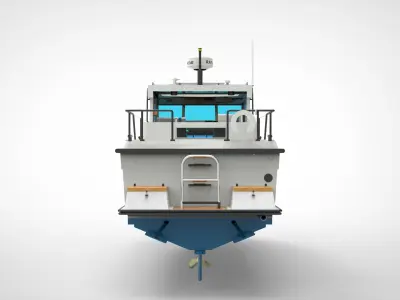 Recreational Boat 3D model
