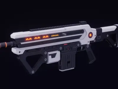 Scifi Weapons Collections Low-poly 3D model