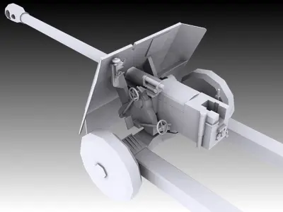 17 Pounder 3D model