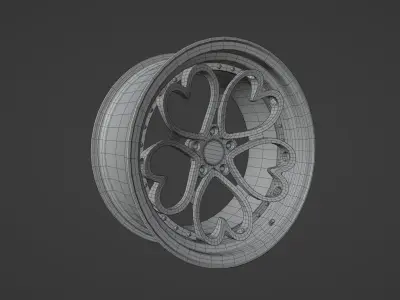 SevenK Moni wheel disc Low-poly 3D model