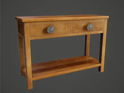 Furniture Console Table Country Low-poly 3D model
