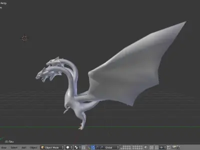 Dragon Base Mesh Free low-poly 3D model