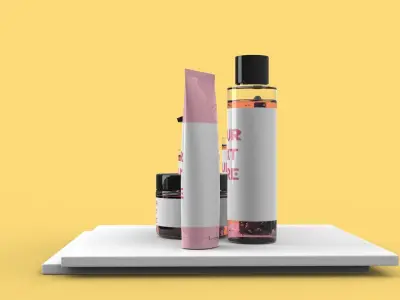 Skin Care Products 3D model