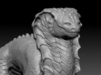 High detailed dragon 3D model