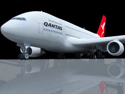 Qantas Airbus Model 3D model