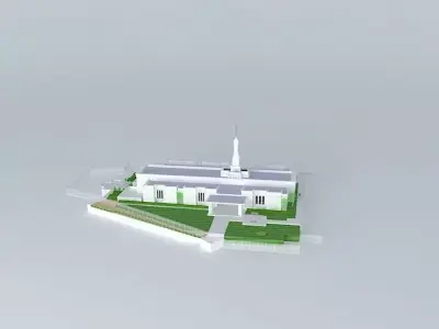 LDS. Temple Columbus, Ohio. Templo Mormon. 60th operating tem... Free 3D model