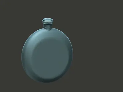 flask  3D model